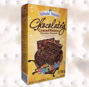 Yehuda Coated Matzos with Sprinkles 165g. Under the supervision of the Jerusalem Chief Rabbinate and the OU
